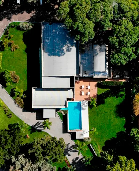 Vista aérea del predio de Puro Pilar Eventos
