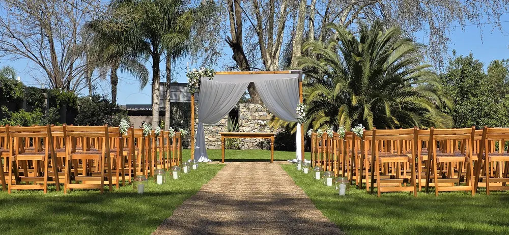 Casamiento celebrándose en Puro Pilar
