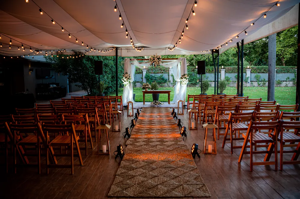 Ceremonia de boda en el parque