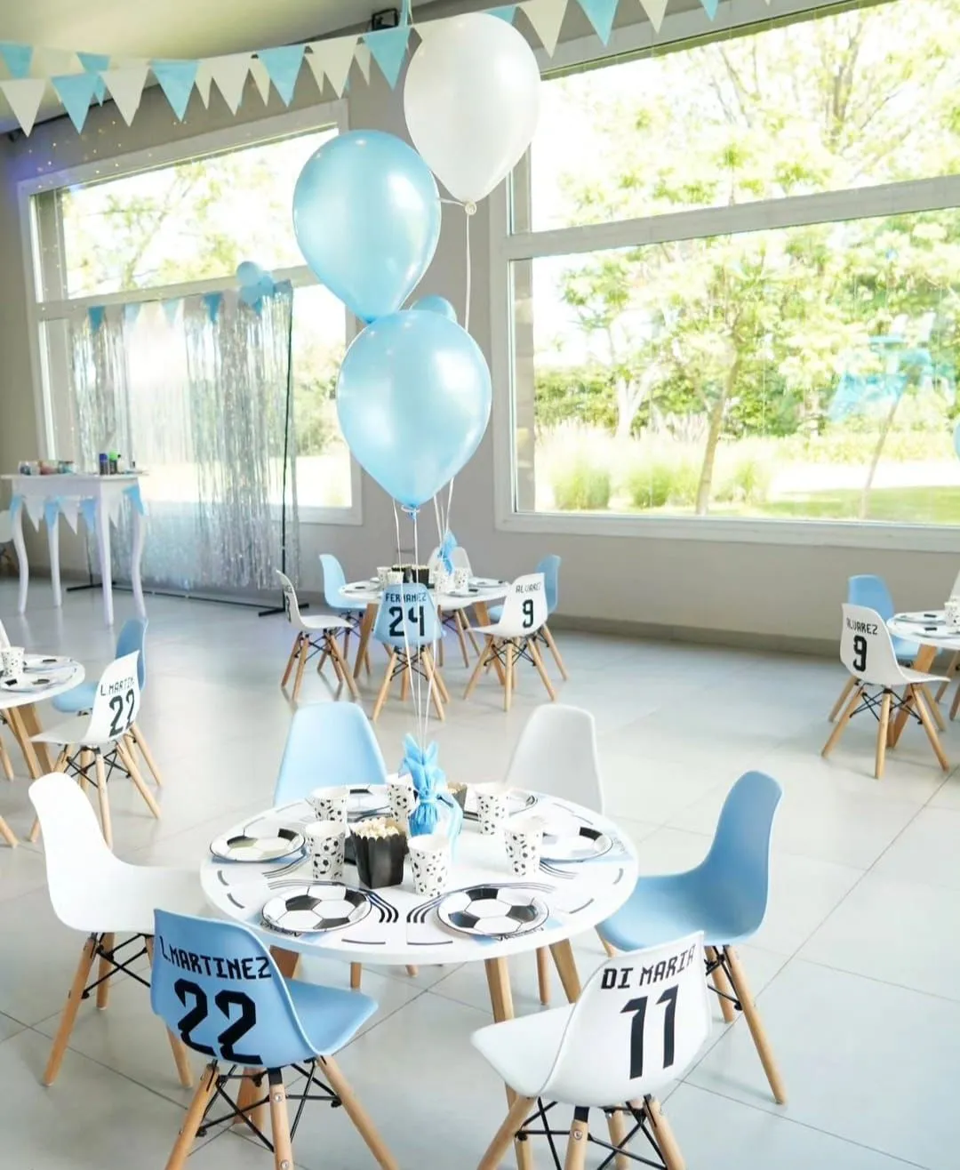 Decoración con globos para un cumpleaños infantil